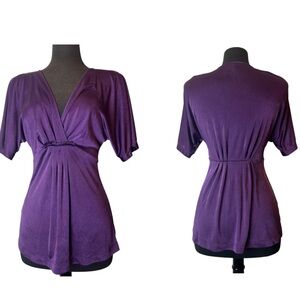 2000s Y2K BCBG Maxazria Royal Purple Babydoll Very soft silky smooth Size M